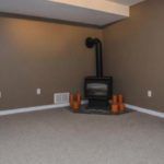 Basement with heating